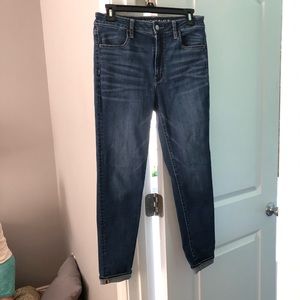American eagle super high rise jeggings size 6